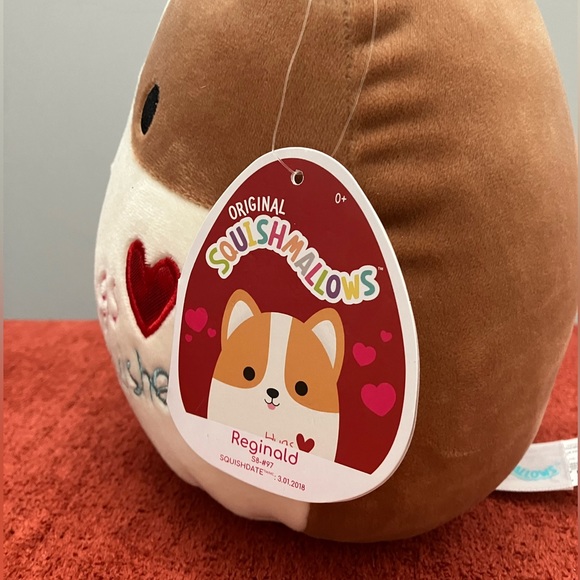 Reginald the Corgi (Hugs & Squishes) 8” Valentine’s Squishmallow - Picture 3 of 5